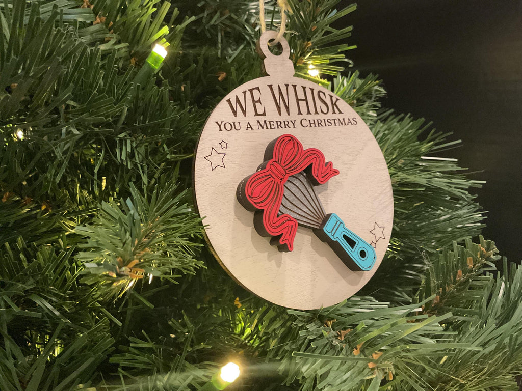 We Whisk You A Merry Christmas Ornament: Baker's Gift