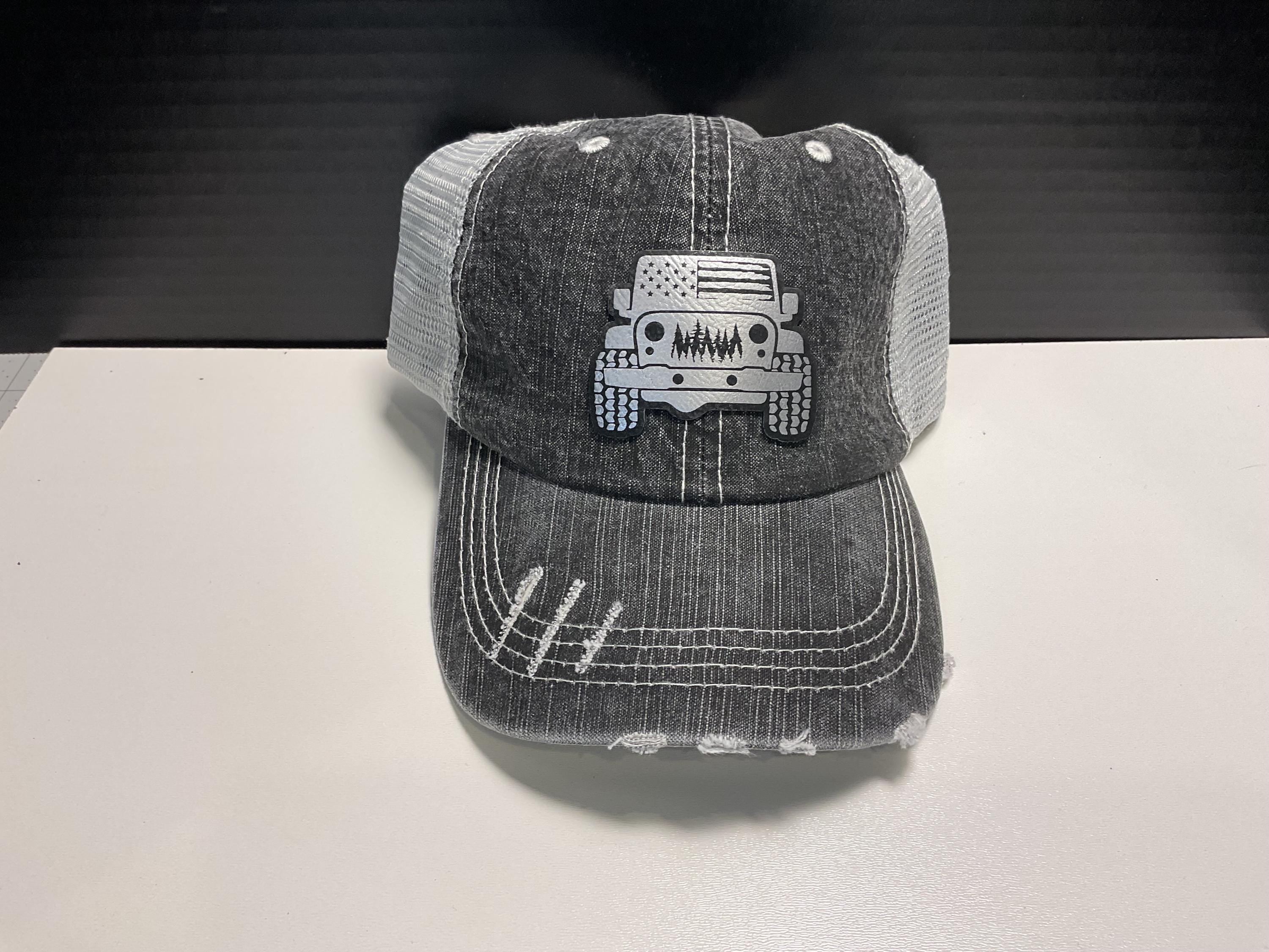 Distressed Off-Road Truck Hat | Vintage Mesh Trucker Cap | Patriotic Outdoor Hat