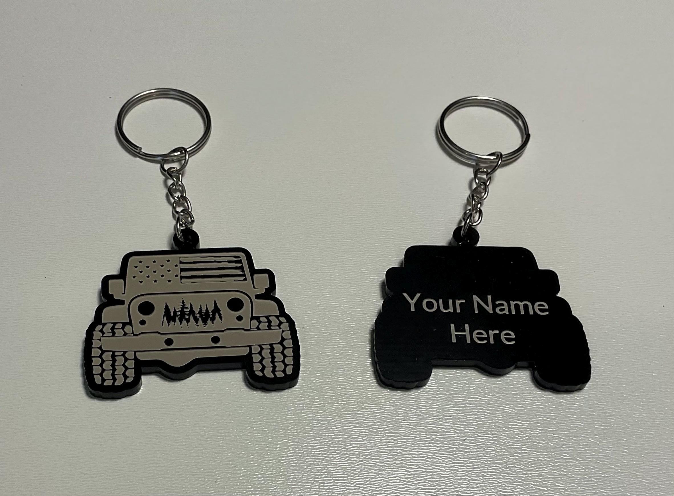 Personalized Jeep Keychain | Custom Name Jeep Keychain | Off-Road Keychain | Jeep Lover Gift | Car Accessory | Gift for Him or Her